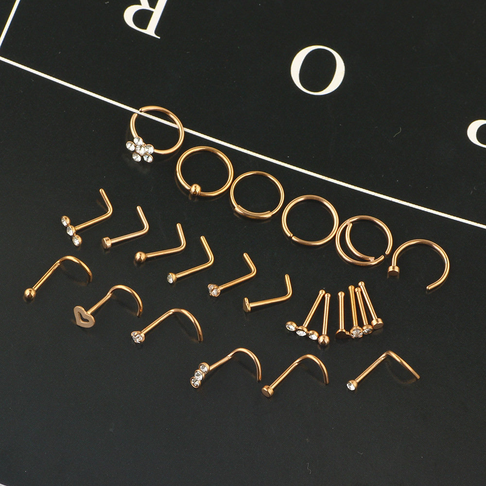 Pointed titanium steel lip stud product view