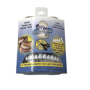 Cross-border Hot Selling Upper and Lower Teeth Whitening Teeth Stickers Snap on Smile Dental Fixation Stickers