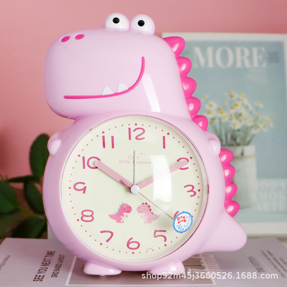 Children's Little Dinosaur Alarm Clock Internet Celebrant Fashion Talking Singing Sleepy Mute Student Bedhead Alarm Multifunctional