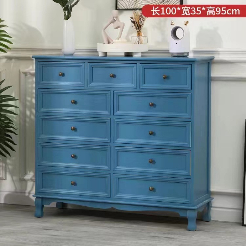 Cinco armarios de madera maciza armario de almacenamiento americano sala de estar dormitorio cabecera de cama pequeño armario de esquina armario de estilo europeo