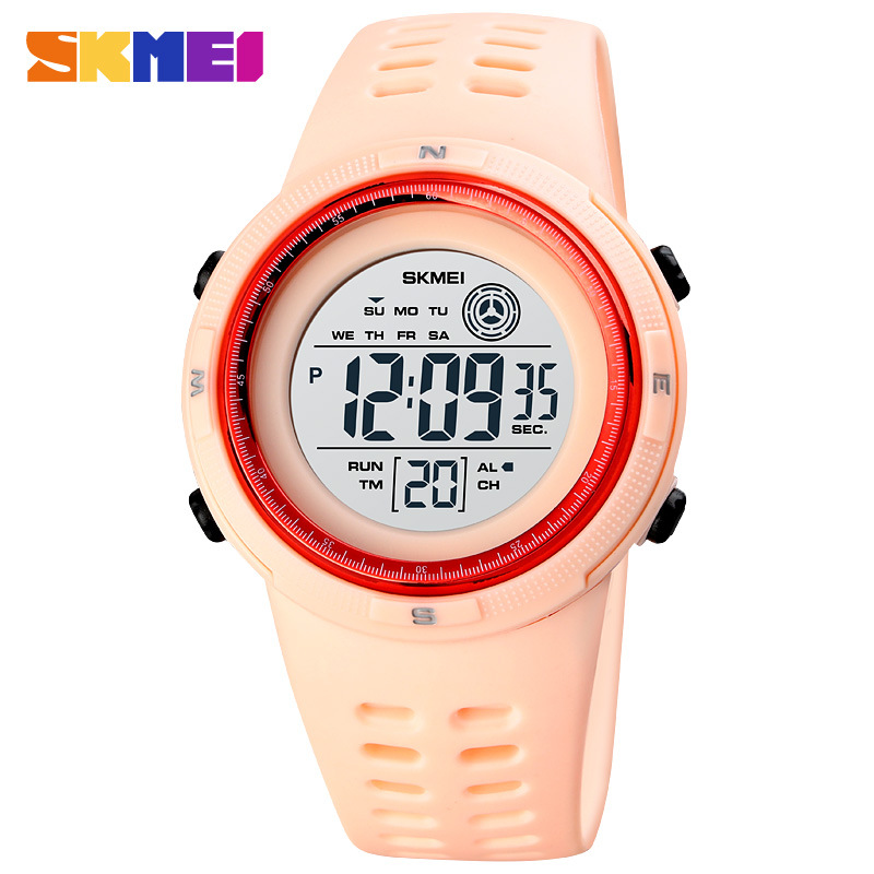 Skmei 1773 nuevo estudiante deportes al aire libre reloj electrónico color caramelo moda cinta luminosa pantalla única