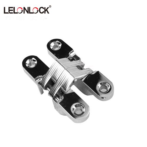 Cross dark hinge zinc alloy hinge folding door hinge invisible door 13*60 wardrobe door hinge light chrome hinge