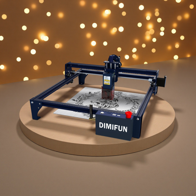 DIMIFUN DM6レーザー彫刻機小型レーザーステンレスマーカ携帯切断彫刻機木の葉|undefined