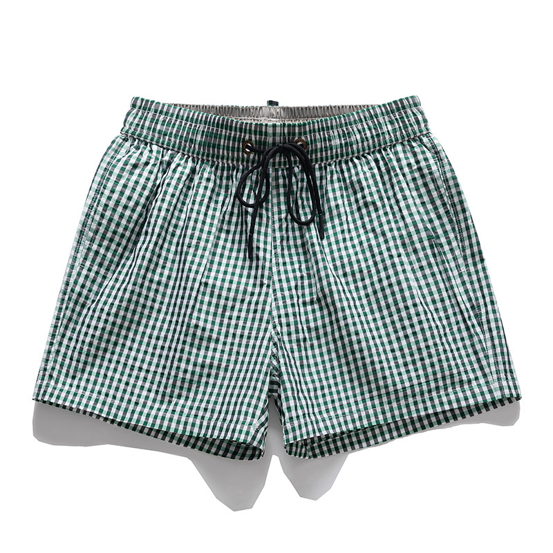 Plaid Shorts Men's Three-Point Summer Outer Wear Thin Quick-Drying Trendy Brand High-End Lined Sports and Leisure Beach Pants Plaid Shorts Men's Three-Point Summer Outer Wear Thin Quick-Drying Trendy Brand High-End Lined Sports and Leisure Beach Pants