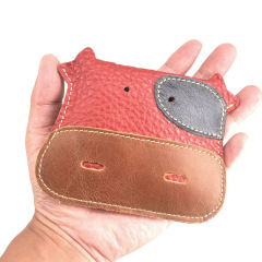 可愛萌牛多功能卡通皮夾錢包鑰匙包女式錢夾公交卡零錢包硬幣包