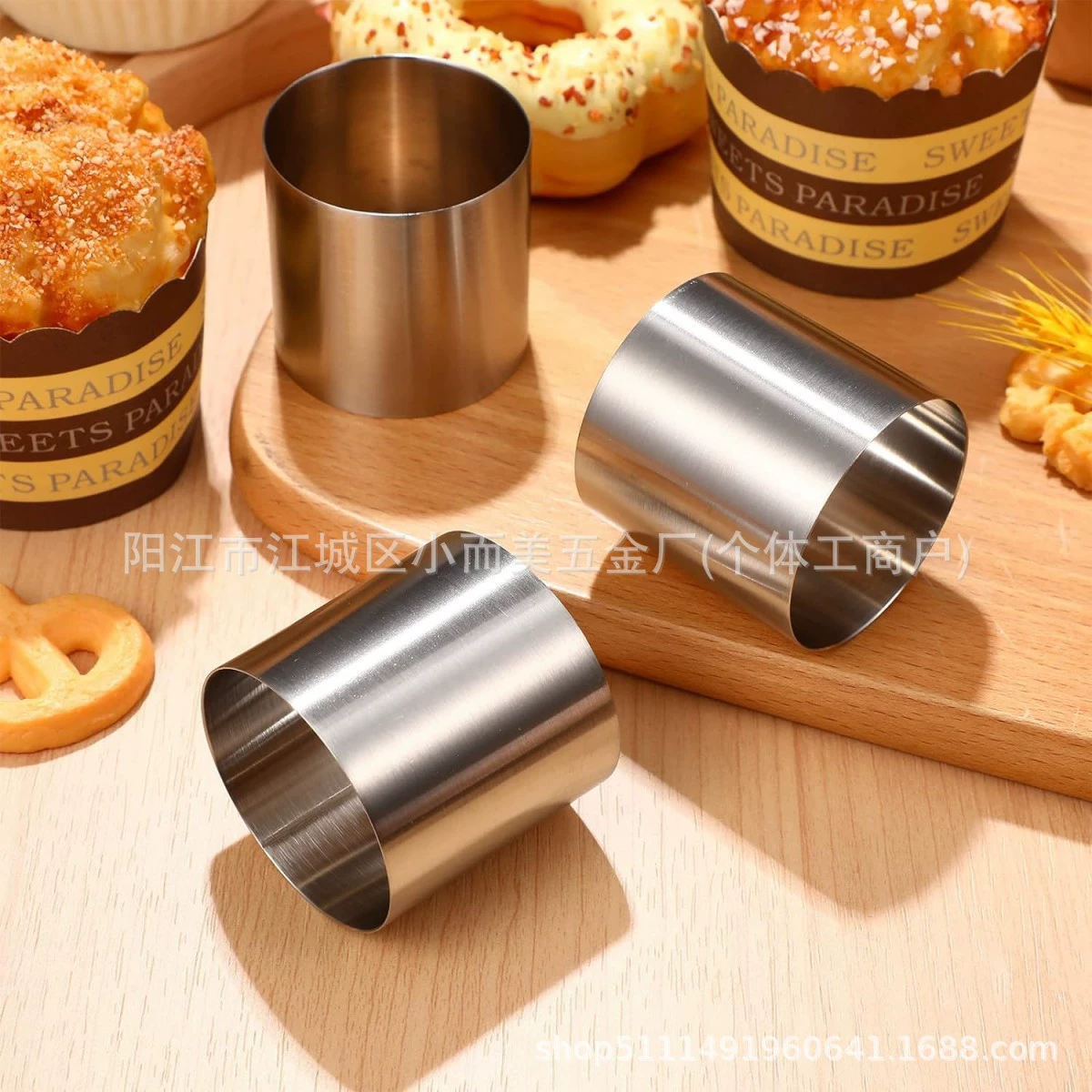 Mousse stainless steel, mold, 6 inches