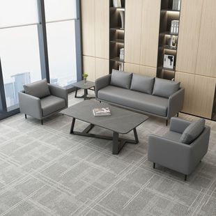 Office Sofa Business Reception Room Reception Three-Person Single Small Simple Modern Office Sofa Coffee Table New Product