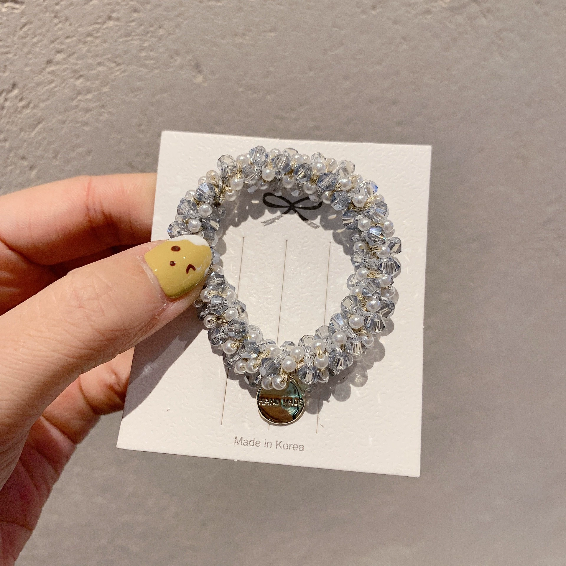Южнокорейские товары из жемчуга, свежая хвостик, hair rope