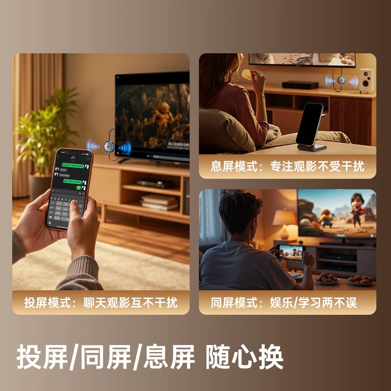 Green Giant 4K ワイヤレススクリーンプロジェクター 2025 新しい携帯電話コンピュータとテレビ同じスクリーンアーティファクト HDMI 伝送投影|undefined