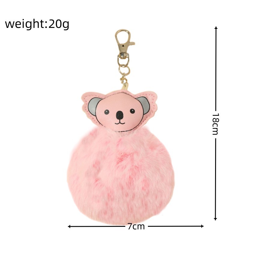25g Weight Lobster Trigger Clasp Closure Clasp Closure Type Keychain Classification 1 Piece Quantity Holiday, Daily Occasion Imitation fur, Alloy Material Animal Pattern Unisex Gender Cartoon Style, Cute Style 1 Piece Cartoon Style Cute Animal Imitation Fur Alloy Unisex Lobster Trigger Clasp Closure Keychain 无