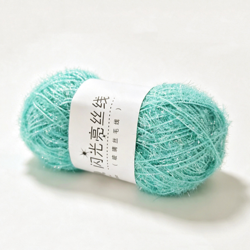 Hilo Brillante para Tejido a Mano de Poliéster para Crochet y DIY image 57
