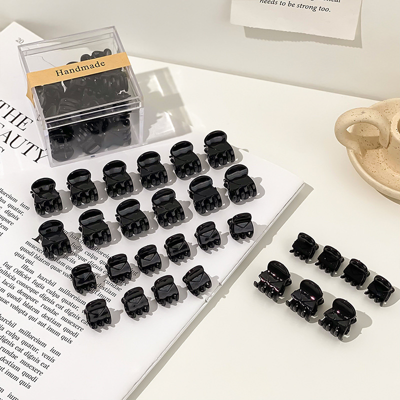 Black Mini Small Clip Princess Hair Clip Side Clip Side Forehead Bangs Clip Hair Accessories 2025 New Style for Women Black Mini Small Clip Princess Hair Clip Side Clip Side Forehead Bangs Clip Hair Accessories 2025 New Style for Women