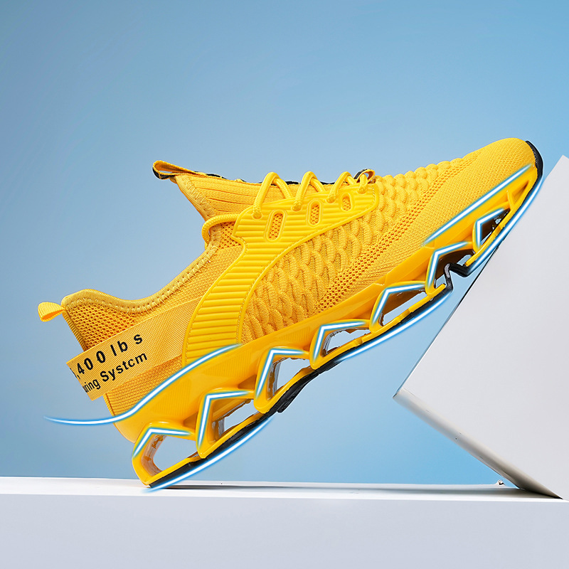 外贸爆款男鞋秋季运动百搭减震跑鞋夏季透气男士大码刀锋老shoes