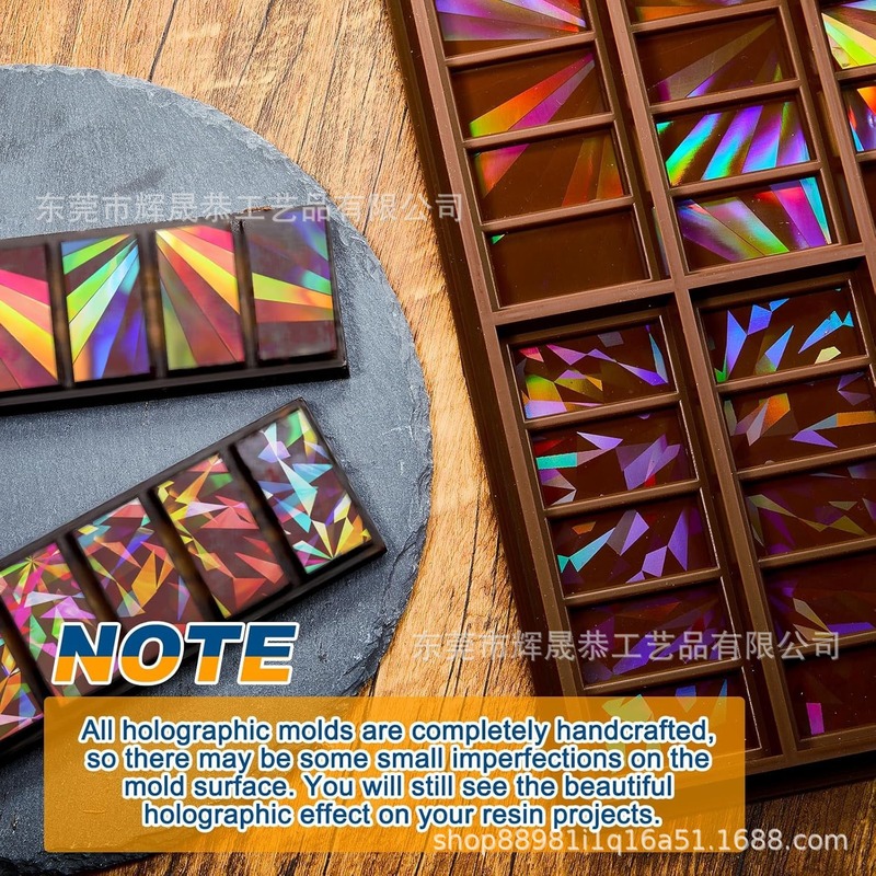 ホログラフィックチョコレートモールド樹脂シリコーンチョコレート DIY モールド|undefined