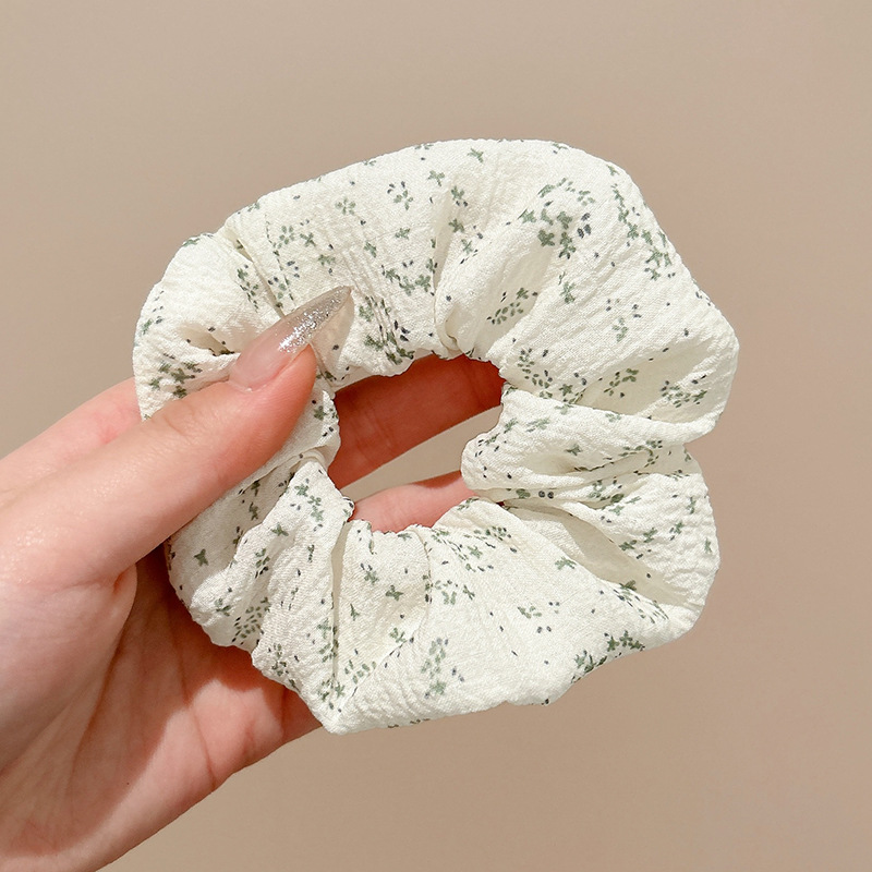 Ballet estilo encaje intestino grueso lazo para el cabello de alto valor con cola de caballo cuerda para el cabello flor para la cabeza niña de verano bola cabeza cuerda para el cabello accesorios para el cabello