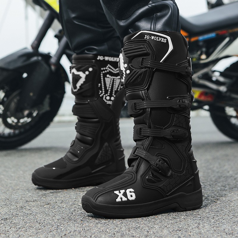 Nuevos zapatos de motocicleta para hombres y mujeres, zapatos de motocicleta para hombres, jinetes de cuatro estaciones, botas de motocicleta, botas de carreras