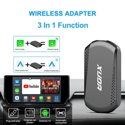 Simsiz CarPlay və Android Auto Aibox Android 14 Wireless