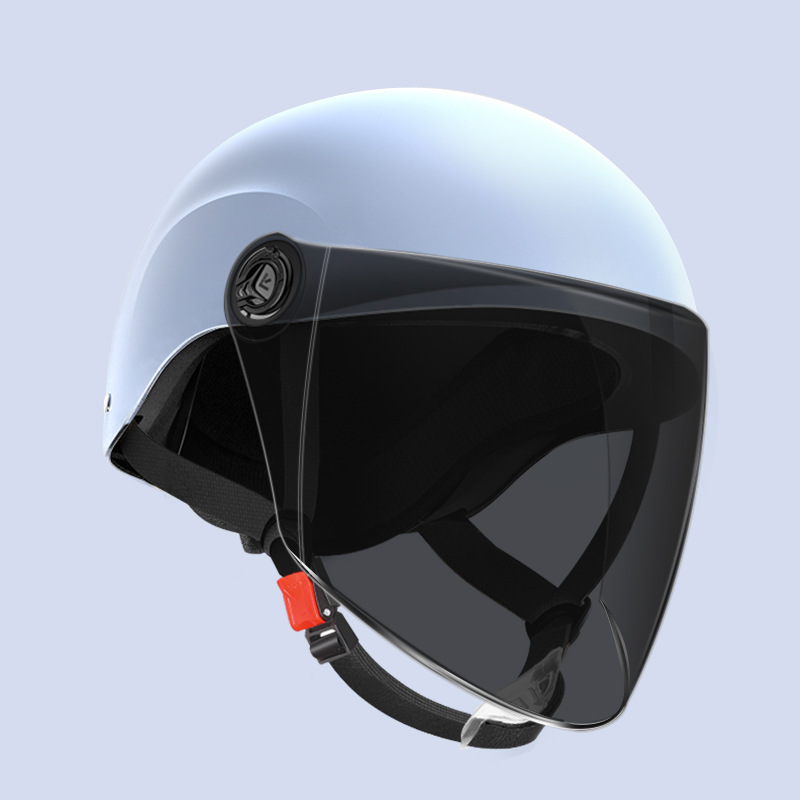 Nuevo casco estándar nacional para vehículos eléctricos, unisex, medio casco cortavientos, protección solar de verano, casco ligero de seguridad para vehículos eléctricos