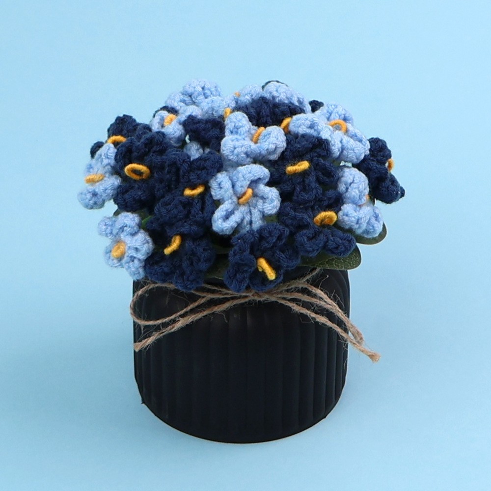 Colección de flores - Gradiente Azul Oscuro No olvides mi decoración de escritorio
