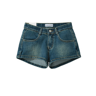 Sexy summer trousers, denim skirt with zipper, shorts, European style