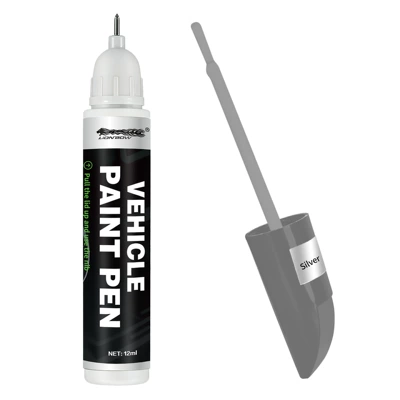 in Black, Red, Silver, Blue, Pearl – Avtomobil boya qələmləri - 12ml-universal-silver