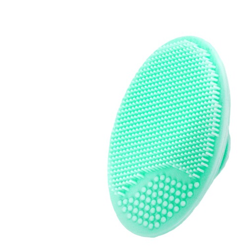 Silicone shampoo brush manual silicone facial cleansing brush deep cleaning exfoliating facial brush baby shampoo massage brush