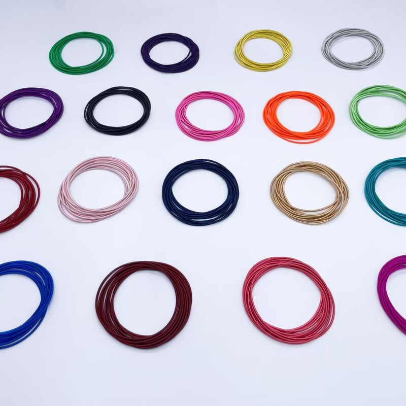 3mm spring ring bracelet screw head can be opened and tightened telescopic free diy carbon steel guitar string multi-color spring bracelet