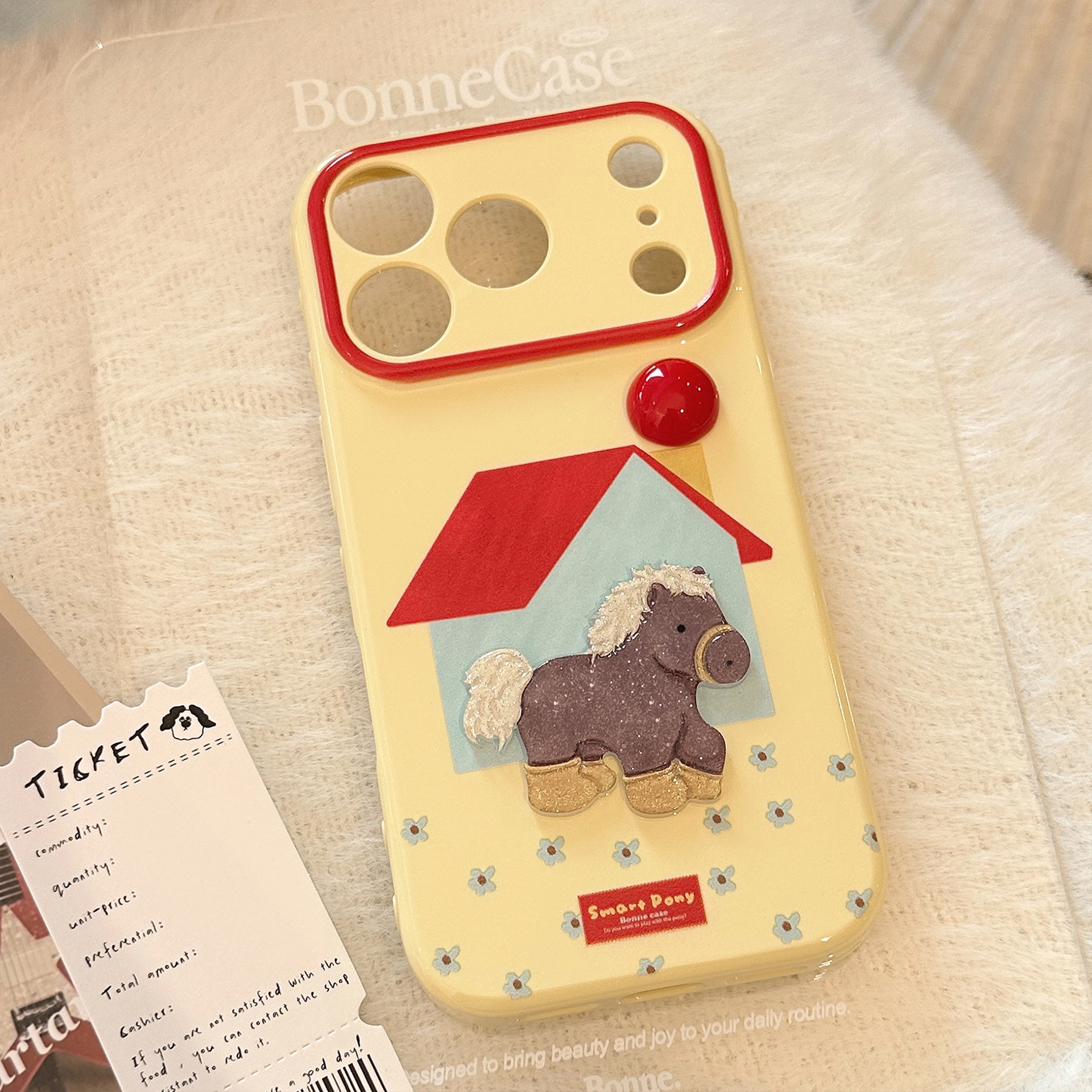 Protective Phone Case For Iphone 17 16 15 14 13 12 11 Series Red Pony_voghion.com
