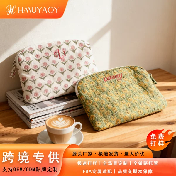 Personalized Laptop Bag iPad Protective Case Block Print MacBook Computer Bag for Students Back to School