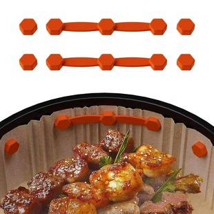 Cross-Border Air Fryer Magnet Silicone Buckle Air Fryer Paper Holder Air Fryer Accessories Silicone Magnetic Suction Device