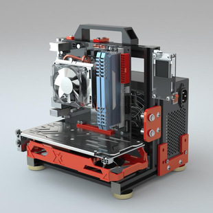 Open chassis rack vertical transparent creative personality water-cooled mini ITX simple MATX platform x99EATX