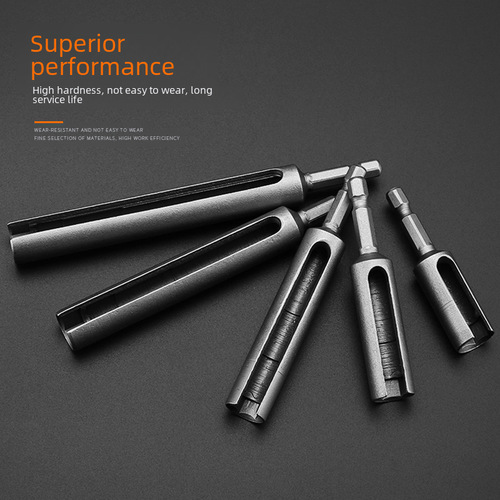 Extended hex socket extension bar screwdriver with deeper socket head, extended electric hex screw wrench