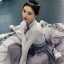 藏族舞蹈大摆裙演出演出服新款服装练习成人民族练功服艺考半身裙