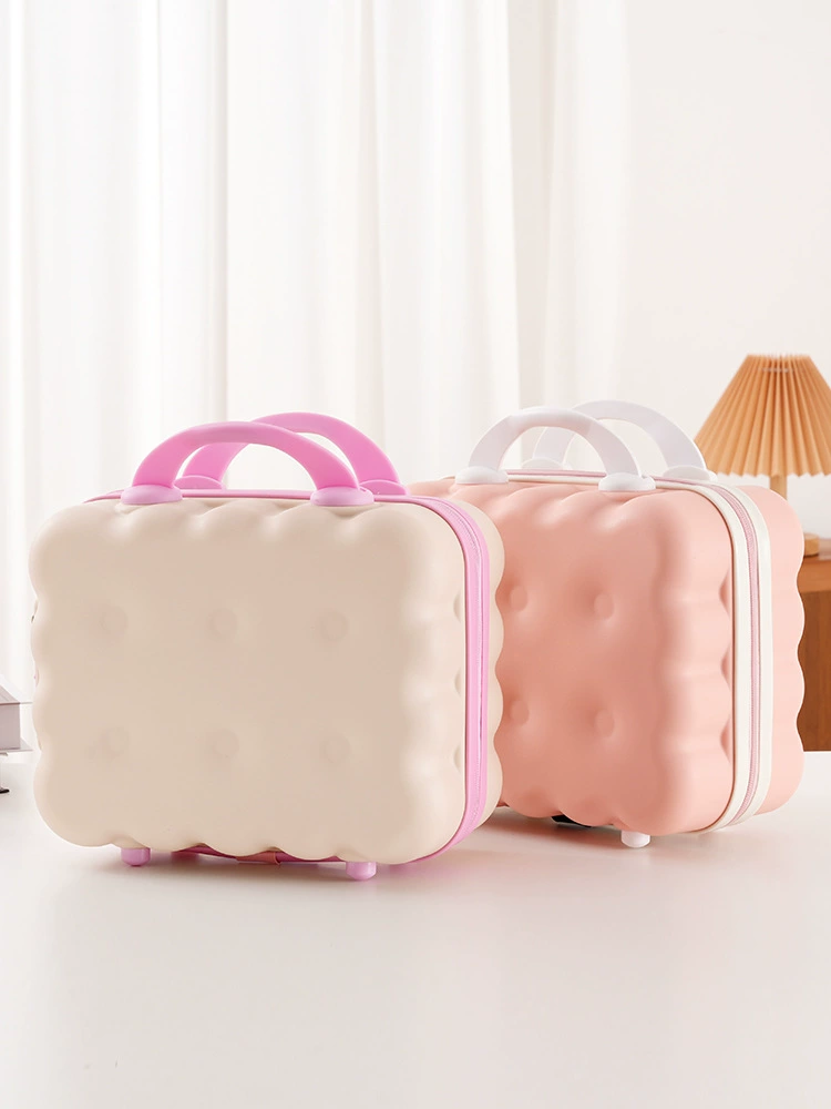 Cartoon suitcase for manicure, capacious handheld storage box, 14 inch