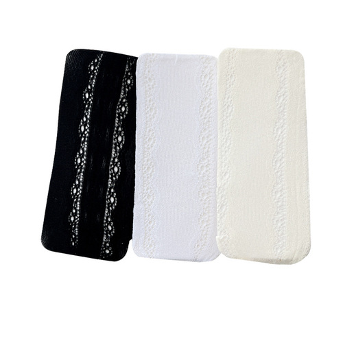 Spring and summer bare leg artifact Lolita milk white side love hollow lace jacquard pantyhose manufacturer approved