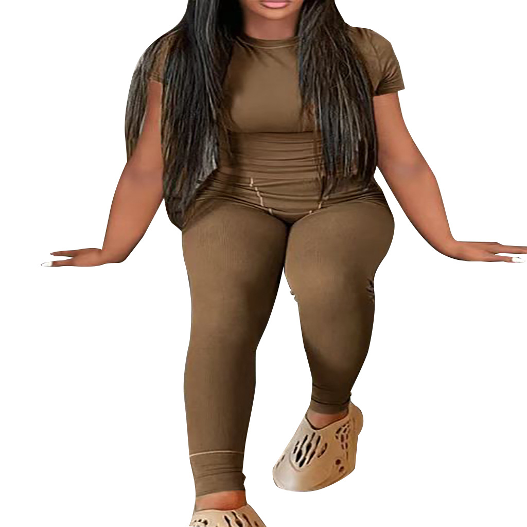 P2303 nouvel été ensemble de rayures de couleur claire personnalisé_voghion.com