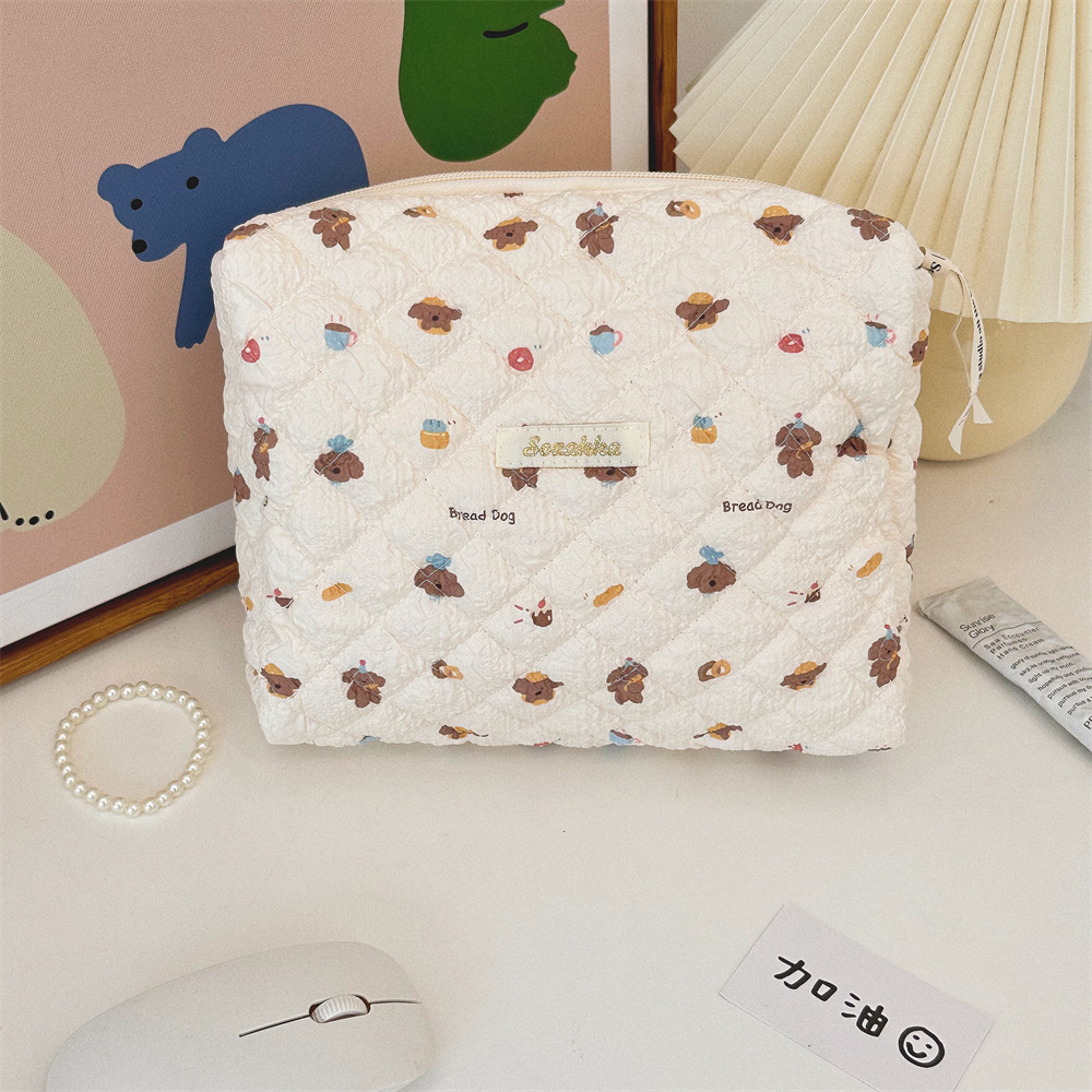 4681 embossed hand-held makeup bag, large-capacity portable storage bag, cute toiletry bag, travel storage bag undefined