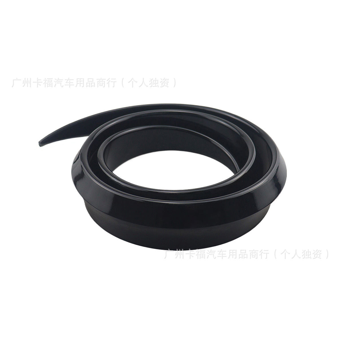 Hot-Selling Foreign Trade Car Modification Rear Spoiler, Carbon Fiber Fixed Wing, Soft Rubber Horizontal Decorative Wing, Universal No-Drill Installation