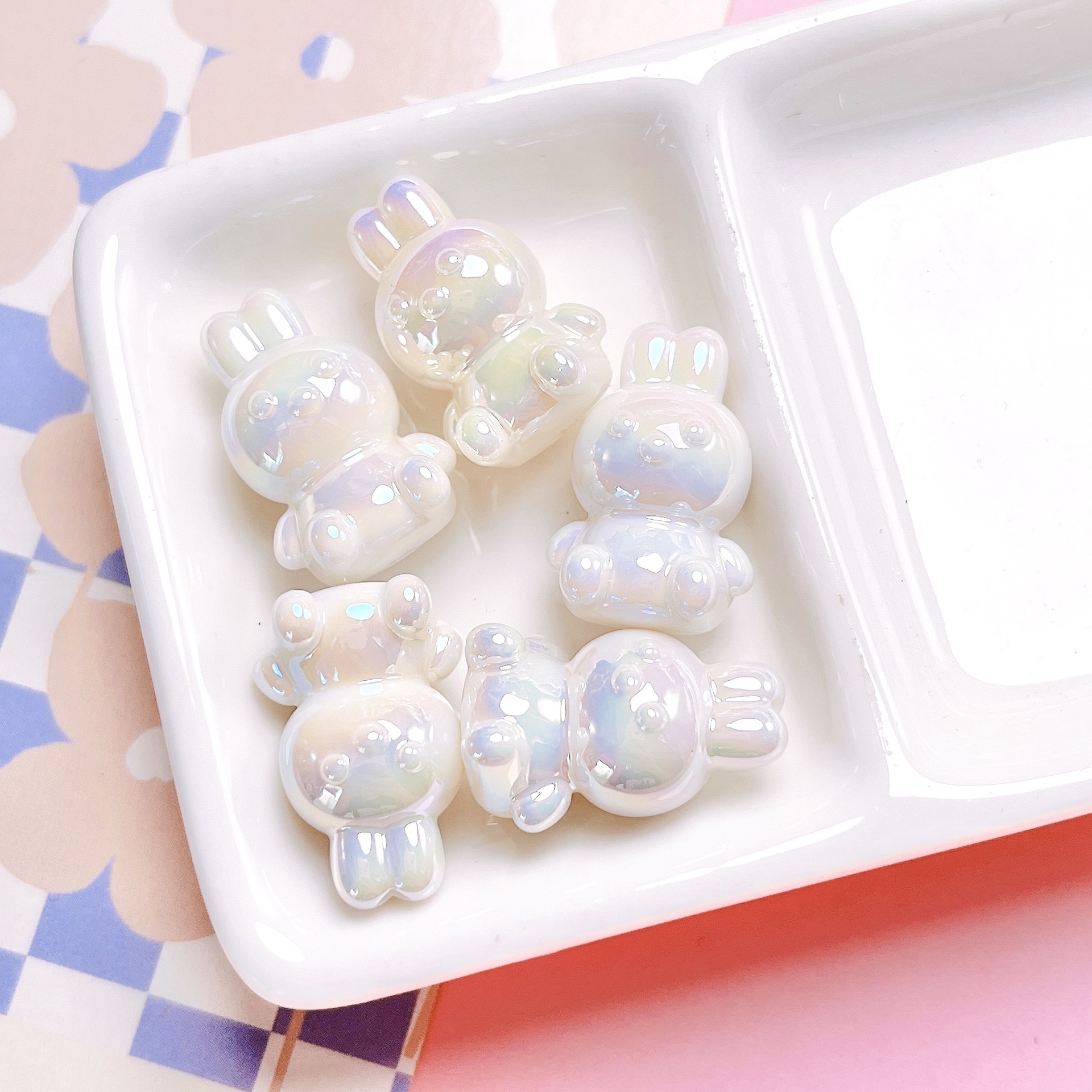 56g Weight Beads Jewelry Making Type Beaded, Mobile Phone Chain, Keychain Classification 10 PCS/Package Quantity Arylic Material Rabbit, Bag, Bunny Pattern All Seasons Season Cute, Vacation, Classic Style Style Beaded Craft 10 PCS/Package Arylic Rabbit Bag Bunny Beaded Mobile Phone Chain Keychain Beads 4