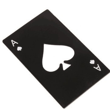 メーカー卸売りスペードaクレジットカードブランド創意トランプカード栓抜き器ステンレス栓抜き器酒起子コースター|undefined