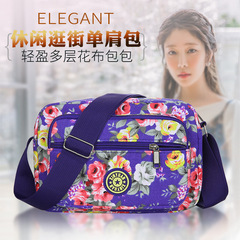 氣質優雅輕便單肩包簡約休閒出行包透氣耐磨女士斜跨包中老年包包
