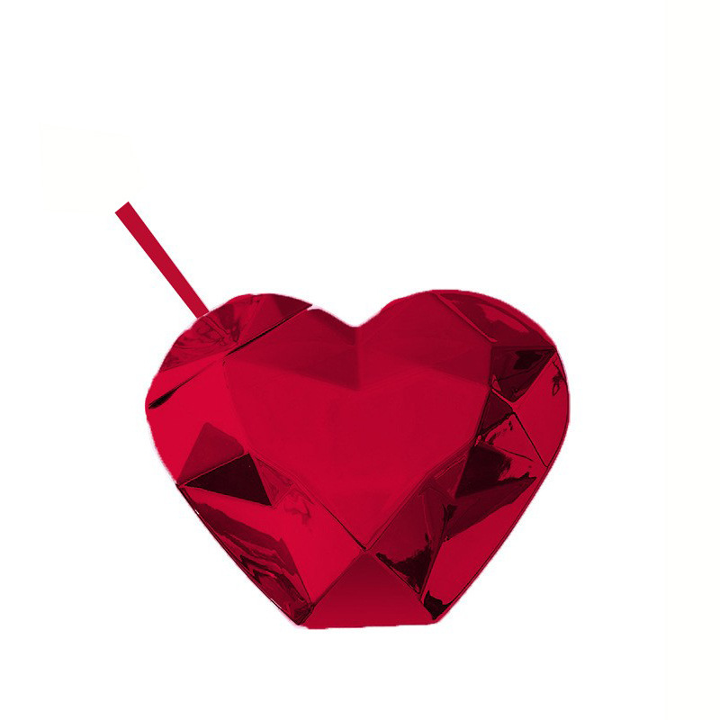 2024 transfronteriza europea y americana en forma de taza de agua creativa en forma de corazón taza de paja de plástico 520 taza de amor Día de San Valentín taza de paja