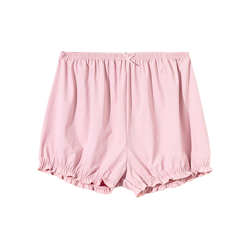 アイスシルクランタン安全パンツ女性の夏薄い露出防止非カール JK カボチャパンツ弾性大きいサイズ安全ショーツ|undefined