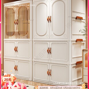 [Sf Express] Simple Wardrobe Bedroom Home Clothes Storage Cabinet Rental House Kidsren's Baby Small Wardrobe