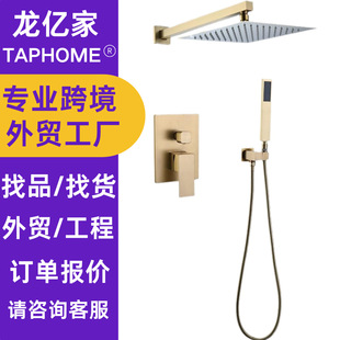 Cross-border Australia WATERMARK concealed three-function pressurized rain shower suit hotel apartment project