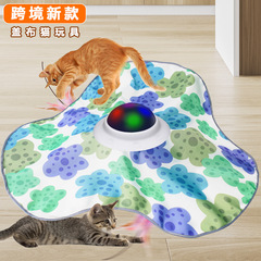 ペット用品工場蓋布インタラクティブ猫玩具タッチ活性化自動猫電動自ハイ猫玩具