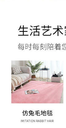 轻奢地毯客厅极简大面积全铺茶几毯卧室整铺床边毯简约风地毯批发详情2