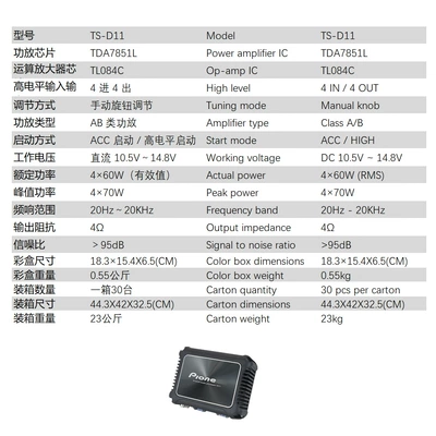 Audio Processor, Dedicated for – Other Car Video