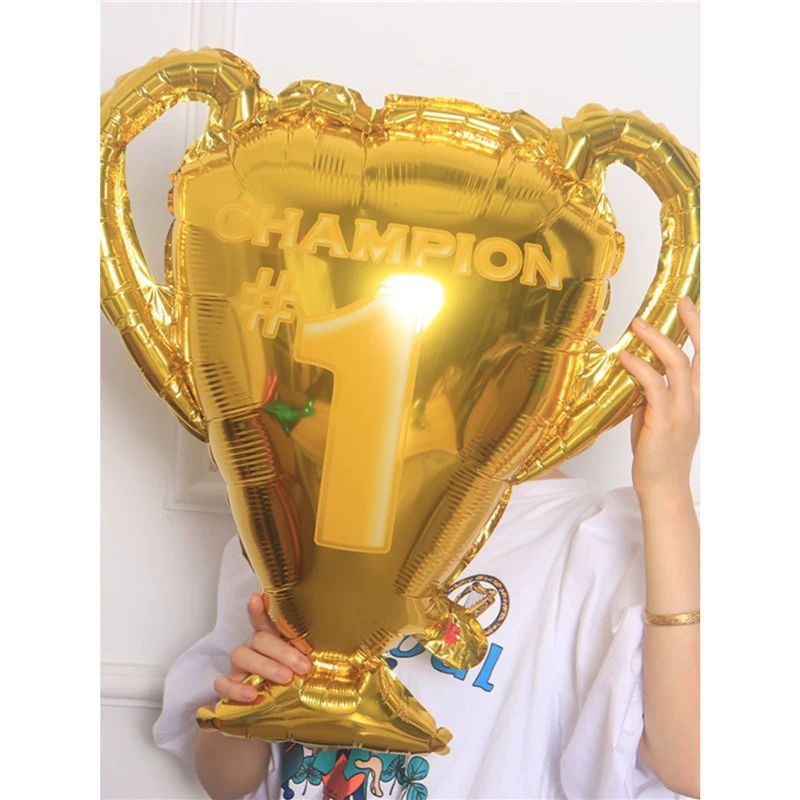 Воздушный шар на день рождения, композиция из алюминиевой пленки, золотой воздушный шар, выпускной, украшение из алюминиевой пленки, трофей, награда, место проведения спортивных встреч, празднование, оптовая продажа