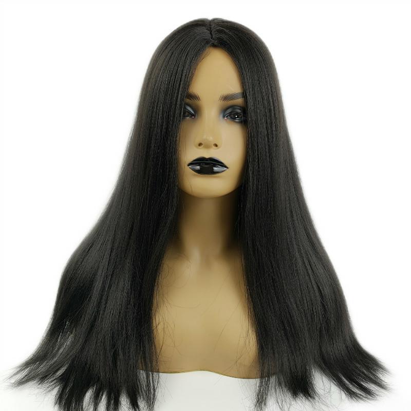 Unisex Fashion Holiday High-temperature Fiber Centre Parting Long Straight Hair Wigs display picture 1